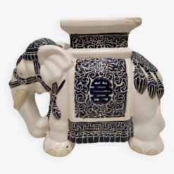 Eléphant En Céramique Porte-plante