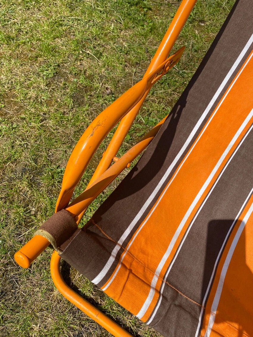 Ancien Transat Vintage Orange 9 Ancien Transat Vintage Orange – Image 7