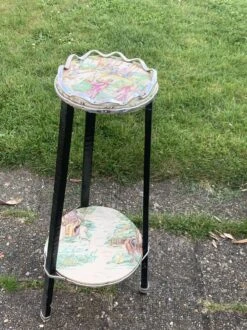 Sellette Porte Plante En Bois Et Métal Vintage -Jardin Fournitures Boutique 3929a86f 2c7b 455f b58a 2394890357d4