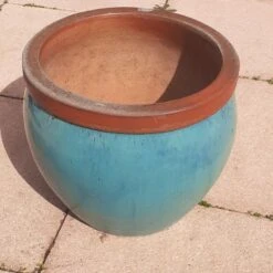 Cache Pot En Terre Vernissé Turquoise, Jaspé -Jardin Fournitures Boutique 3bfc107c 9ea1 4ac0 a1f0 947fef8e0e4f