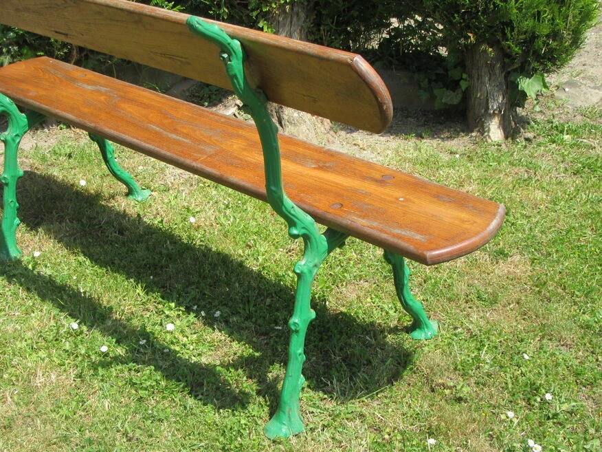 Banc De Jardin En Bois Et Fonte 10 Banc De Jardin En Bois Et Fonte – Image 8