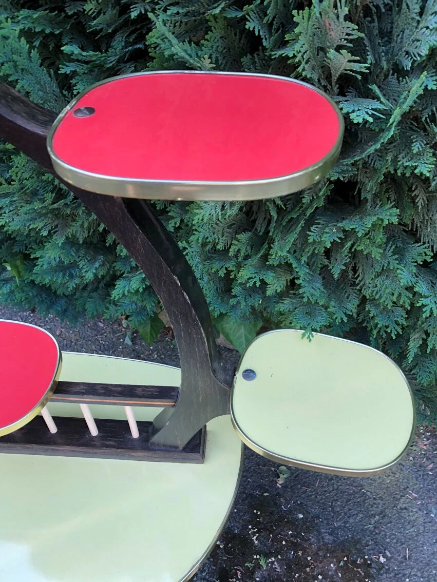 Porte Plante Présentoir Table D’appoint Formica Années 60 12 Porte Plante Présentoir Table D’appoint Formica Années 60 – Image 10