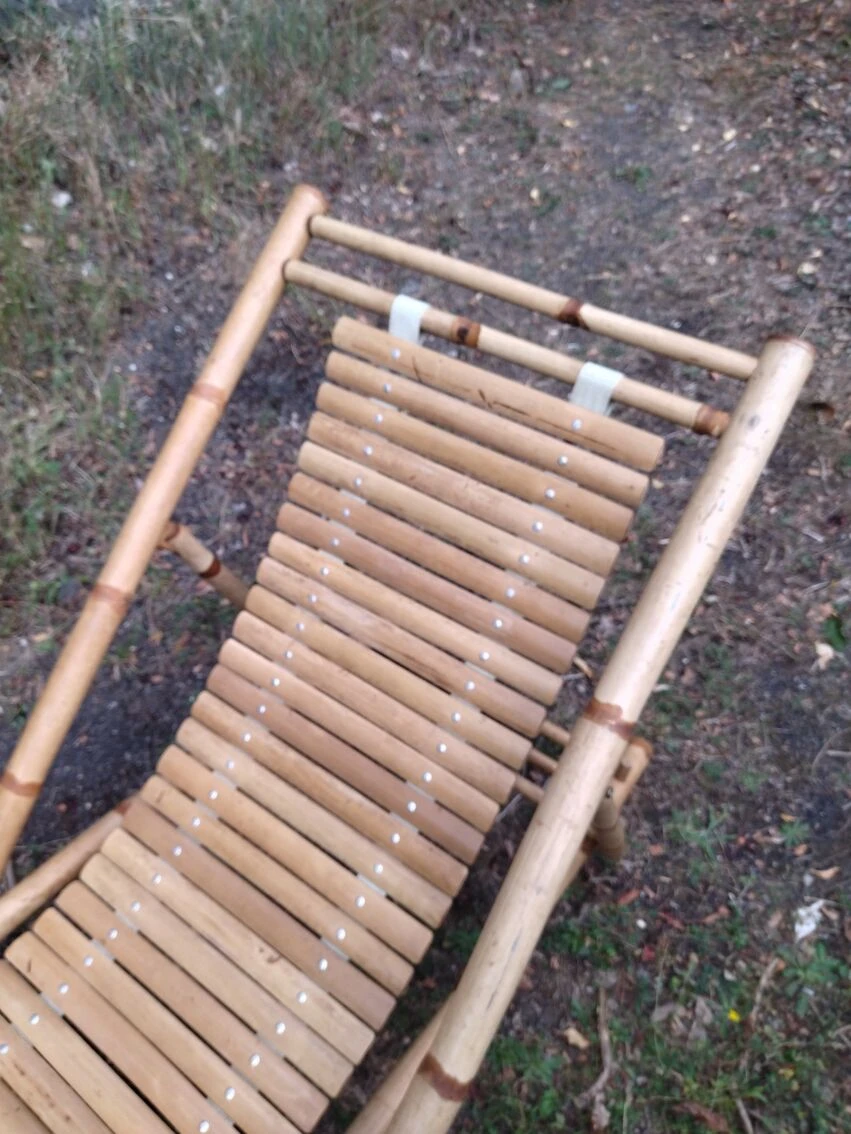 Chaise Longue En Bambou Vintage 8 Chaise Longue En Bambou Vintage – Image 6