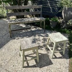 Banc De Jardin En Fer Et Bois Et Ces 2 Tabourets En Bois -Jardin Fournitures Boutique 3eae2a4c 7025 42cd bf06 40d14dc879fc