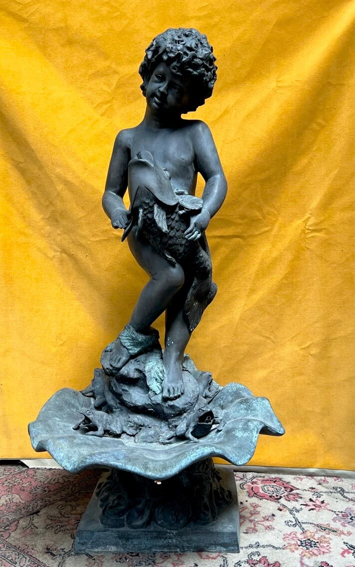 Fontaine De Jardin En Bronze. 4 Fontaine De Jardin En Bronze. – Image 2