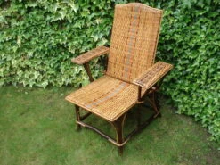 Chaise Longue En Rotin Et Osier Vintage 1920 -Jardin Fournitures Boutique 4020e8a6 efa1 452e a47f bad0bf7b74d6