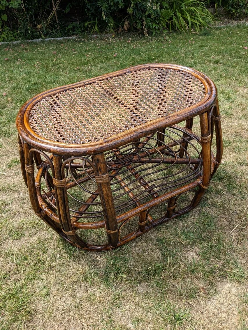 Table En Rotin Et Cannage 4 Table En Rotin Et Cannage – Image 2