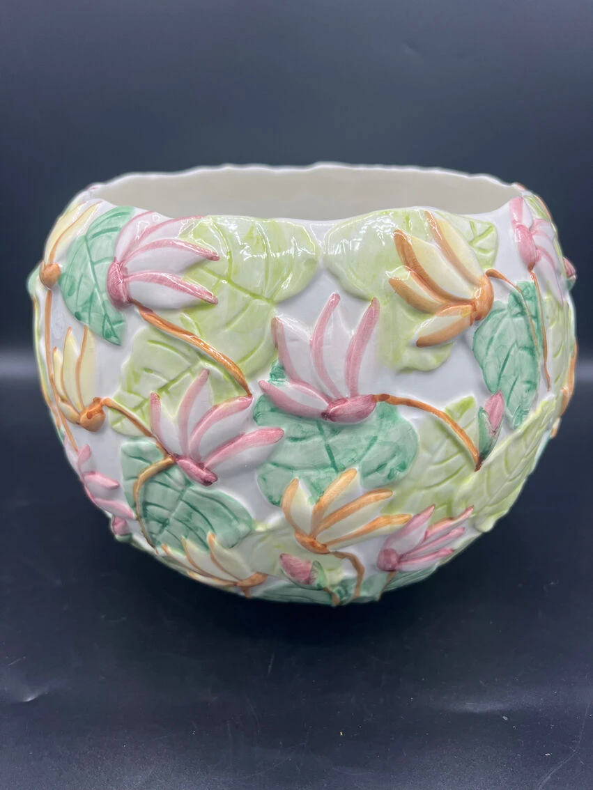 Cache Pot En Barbotine Vintage 9 Cache Pot En Barbotine Vintage – Image 7