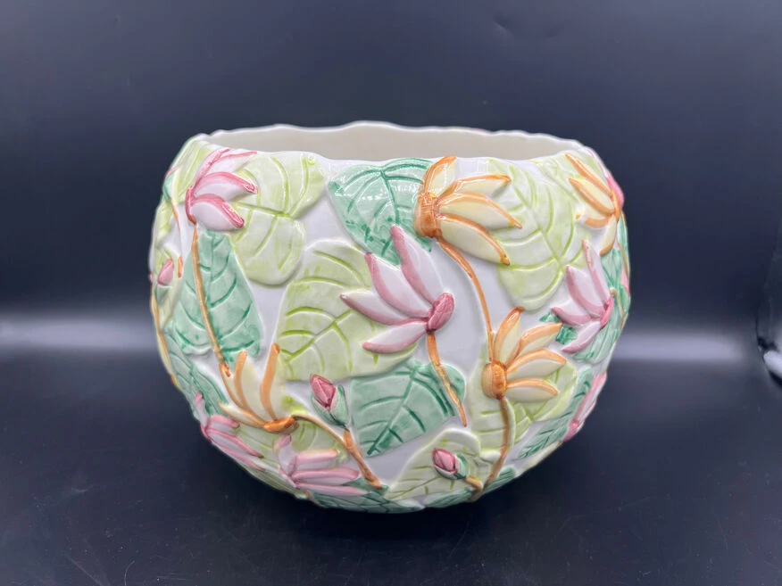 Cache Pot En Barbotine Vintage 4 Cache Pot En Barbotine Vintage – Image 2