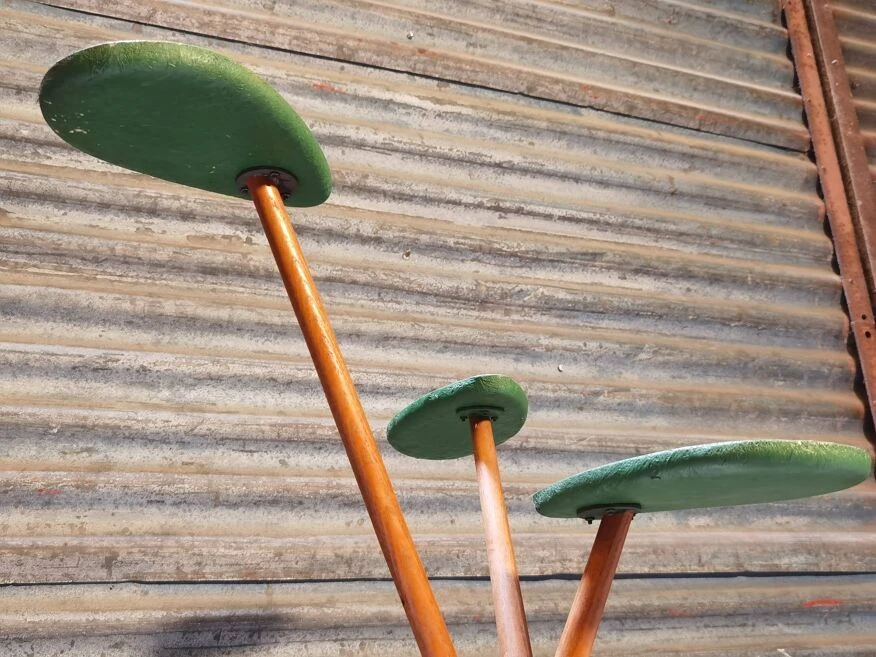 Porte Plante En Bois Formica Et Fibre De Verre Origine Tchécoslovaque 1950/1960 15 Porte Plante En Bois Formica Et Fibre De Verre Origine Tchécoslovaque 1950/1960 – Image 13