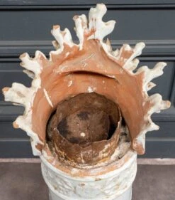 Épi De Faîtage élément De Cheminée En Terre Cuite Vernissée Blanche XIXe -Jardin Fournitures Boutique 4871b957 a823 46bc b29d 1f4726b18c3f
