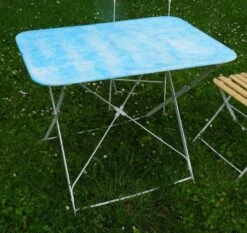 Table De Jardin Pliante Métal Bleue -Jardin Fournitures Boutique 4923839f 9c60 413a ac56 8a681552ca1e
