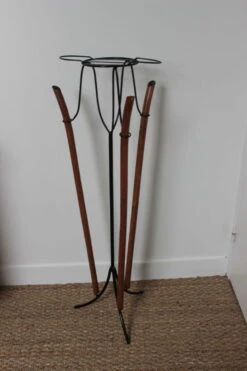 Porte Plante Design Rotin Metal Années 50 -Jardin Fournitures Boutique 493629a3 cfe6 4e1c 80be bcde8d625c69