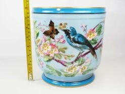 Ancienne Jardinière En Porcelaine émaillée Peinte à La Main, France, 19ème Siècle -Jardin Fournitures Boutique 49b1f55f 31e8 4213 bb94 9bcbcbf6f728