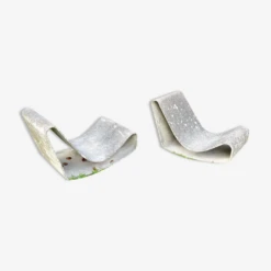 2 Chaises Loop De Willy Guhl