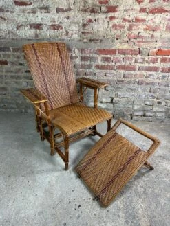 Chaise Longue En Rotin Vintage 1960 -Jardin Fournitures Boutique 4cd83fa5 7935 40ac 8605 0b02174bb464