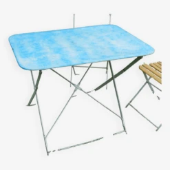 Table De Jardin Pliante Métal Bleue -Jardin Fournitures Boutique 4e0bfcaf fc2d 465e a4e5 fb26459088e5