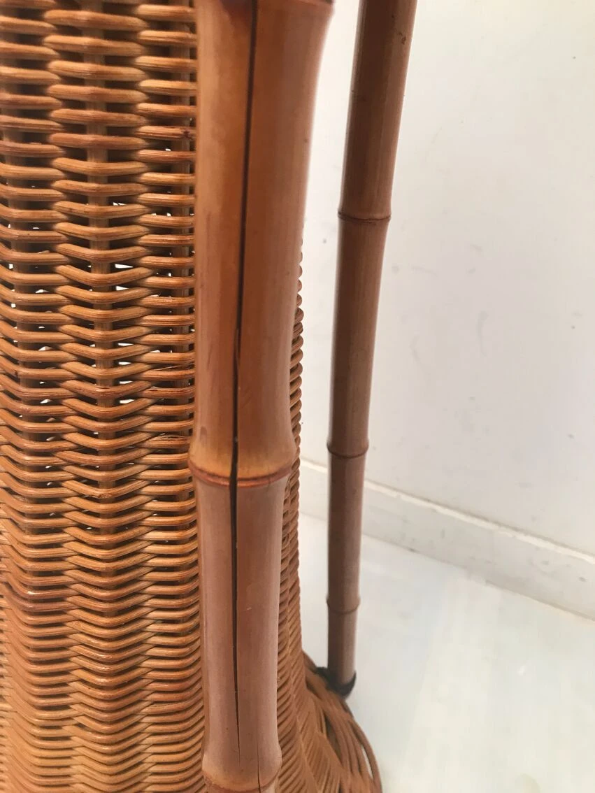 Porte Plante En Bambou Et Osier Des Années 60 19 Porte Plante En Bambou Et Osier Des Années 60 – Image 17