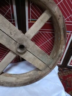 Roue En Bois Ancienne, Poulie Industrielle En Bois -Jardin Fournitures Boutique 4f81999e 5536 447c 8d60 f7e08c943eda