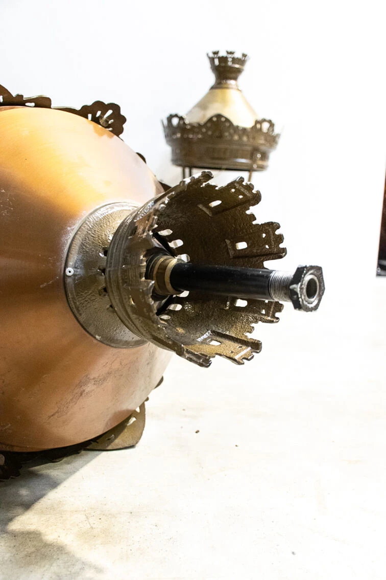 Set De Cinq Lanternes Réverbères Ville De Paris Cuivre Et Laiton 1970’ 4 Set De Cinq Lanternes Réverbères Ville De Paris Cuivre Et Laiton 1970’ – Image 2