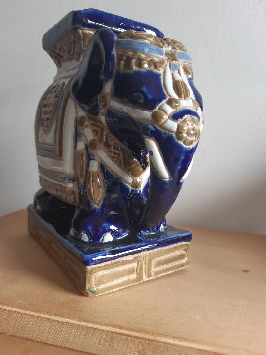 Eléphant Céramique Cendrier 6 Eléphant Céramique Cendrier – Image 4