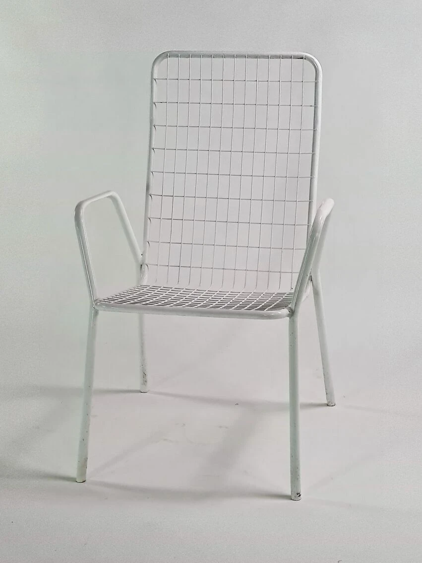 Lot De 6 Chaises Rio Et La Table, Ensemble Blanc, Marque Emu, Italie, Circa 1970 10 Lot De 6 Chaises Rio Et La Table, Ensemble Blanc, Marque Emu, Italie, Circa 1970 – Image 8