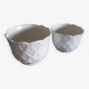 Lot De Deux Caches Pot Blanc -Jardin Fournitures Boutique 50c4bf4b 1e01 476d 8e36 1c605fb5475c