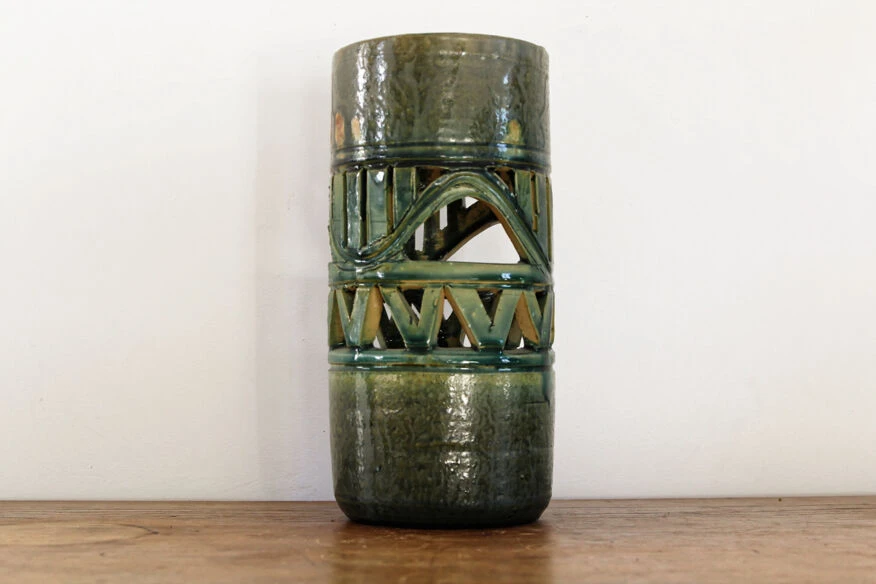 Photophore En Terre Cuite Vernissée 4 Photophore En Terre Cuite Vernissée – Image 2