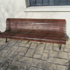 Banc Public En Lattes De Bois Et Pieds En Fonte -Jardin Fournitures Boutique 50d46459 84a1 472f 8a4f dccb5d4d4bb4
