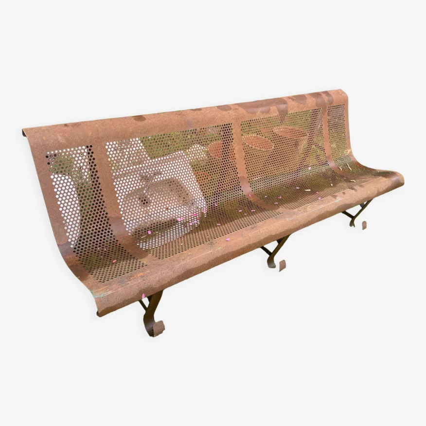 Banc De Jardin De Style Industriel Français En Métal Forgé 3 Banc De Jardin De Style Industriel Français En Métal Forgé