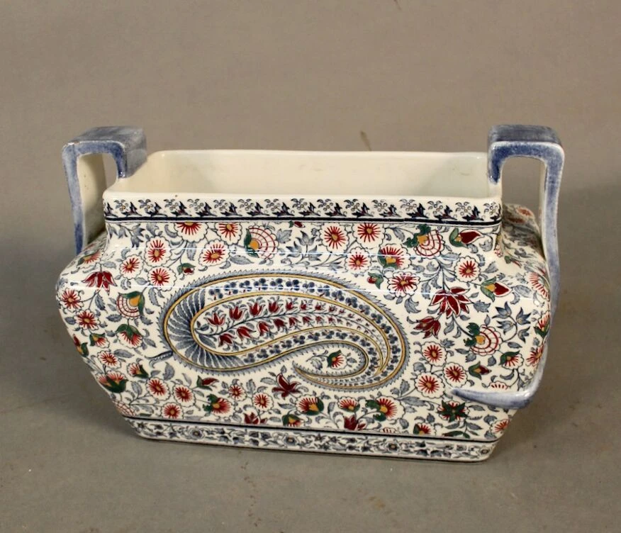 Jardinère De Table En Faïence De Gien 4 Jardinère De Table En Faïence De Gien – Image 2
