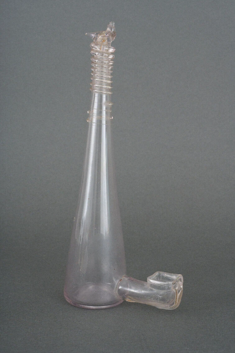 Abreuvoir Pour Oiseau En Verre Soufflé XIXe 5 Abreuvoir Pour Oiseau En Verre Soufflé XIXe – Image 3