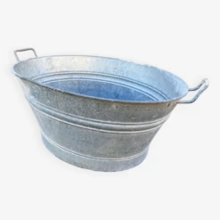 Bassine Vintage En Zinc 60 Litres