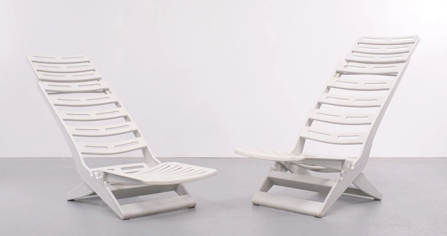 Chaises Pliantes Fanini Fain Ascoli Piceno Maratea, Années 1970, Italie 4 Chaises Pliantes Fanini Fain Ascoli Piceno Maratea, Années 1970, Italie – Image 2