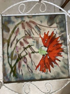 Porte-plante En Fer Forgé Et Céramique Vallauris Signée Vintage -Jardin Fournitures Boutique 53fe8a65 f688 43e5 86bb a82c3e78d6cd