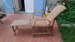 Chaise Longue Rotin Vintage -Jardin Fournitures Boutique 543eb5a2 0829 4ef8 9fde 36d5e079741b