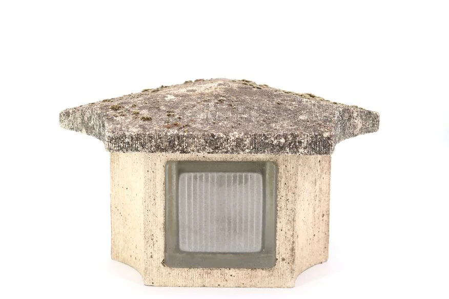 Luminaire Architecturé De Jardin En Béton Et Verre, Années 50 5 Luminaire Architecturé De Jardin En Béton Et Verre, Années 50 – Image 3