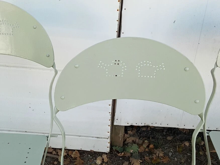 4 Chaises Pliantes En Fer 8 4 Chaises Pliantes En Fer – Image 6