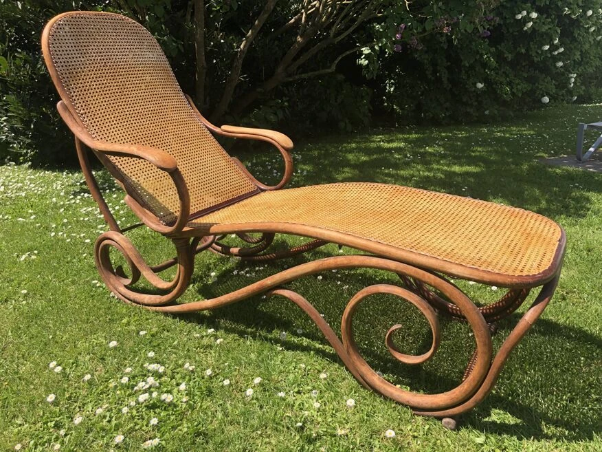 Chaise Longue Thonet - XIXeme Siècle 4 Chaise Longue Thonet - XIXeme Siècle – Image 2