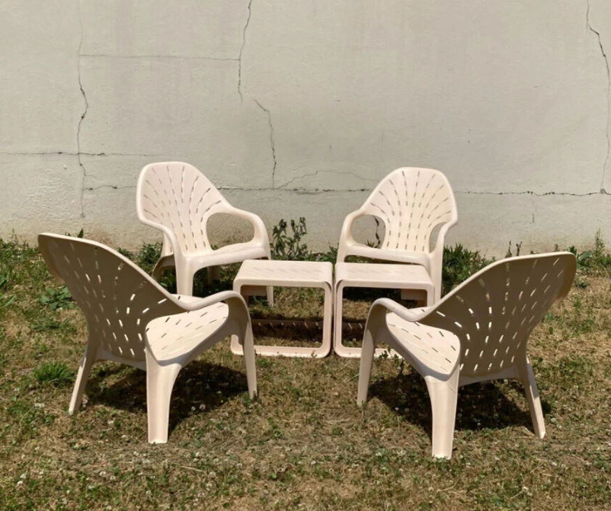 Salon Bas Pour Piscine Où Jardin Estampillé Stamp Ligne Henry Massonnet De 1982 5 Salon Bas Pour Piscine Où Jardin Estampillé Stamp Ligne Henry Massonnet De 1982 – Image 3