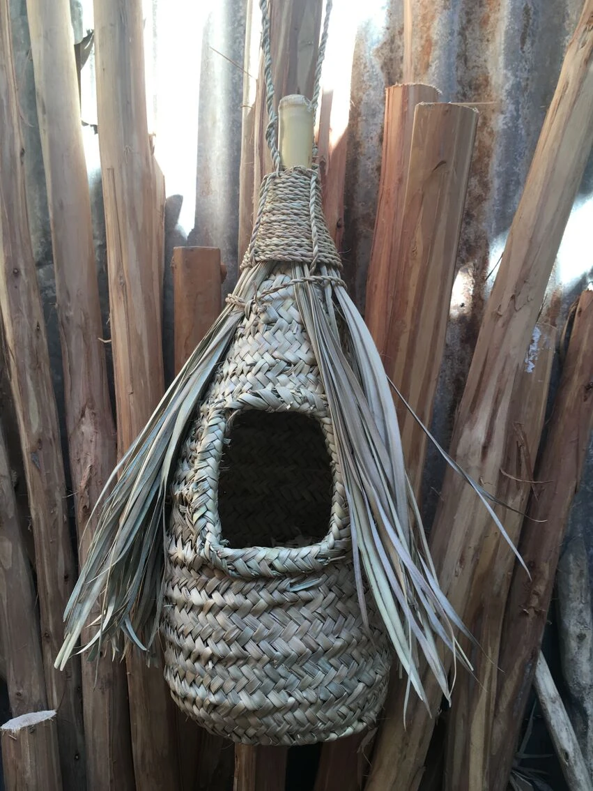 Nid D'oiseau En Doum, Fait à La Main, 100% écologique. 4 Nid D'oiseau En Doum, Fait à La Main, 100% écologique. – Image 2