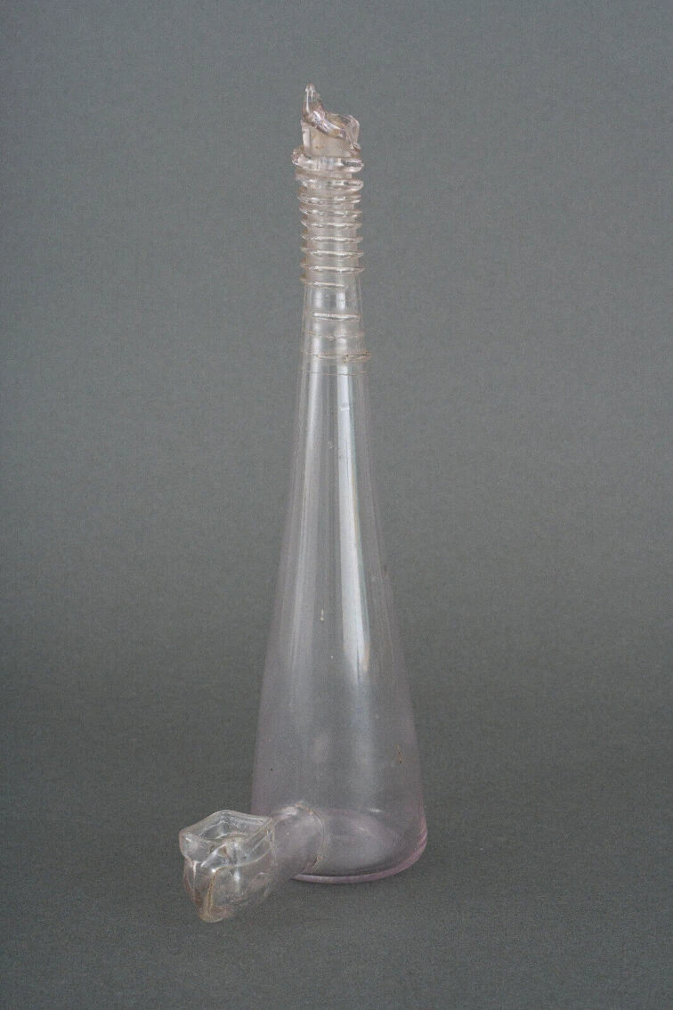 Abreuvoir Pour Oiseau En Verre Soufflé XIXe 4 Abreuvoir Pour Oiseau En Verre Soufflé XIXe – Image 2