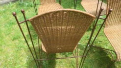 Ensemble De 4 Chaises De Jardin En Rotin Et Fer Par Frederick Weinberg, États-Unis Années 1950 27 Ensemble De 4 Chaises De Jardin En Rotin Et Fer Par Frederick Weinberg, États-Unis Années 1950 -Jardin Fournitures Boutique 5b963882 9104 4914 b98f e2ac7be2b3ba