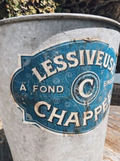 Lessiveuse Ancienne En Zinc Avec Son étiquette D’origine Et Son Couvercle. -Jardin Fournitures Boutique 5bae77fd 040b 4ba9 b9ef d248093c11ab