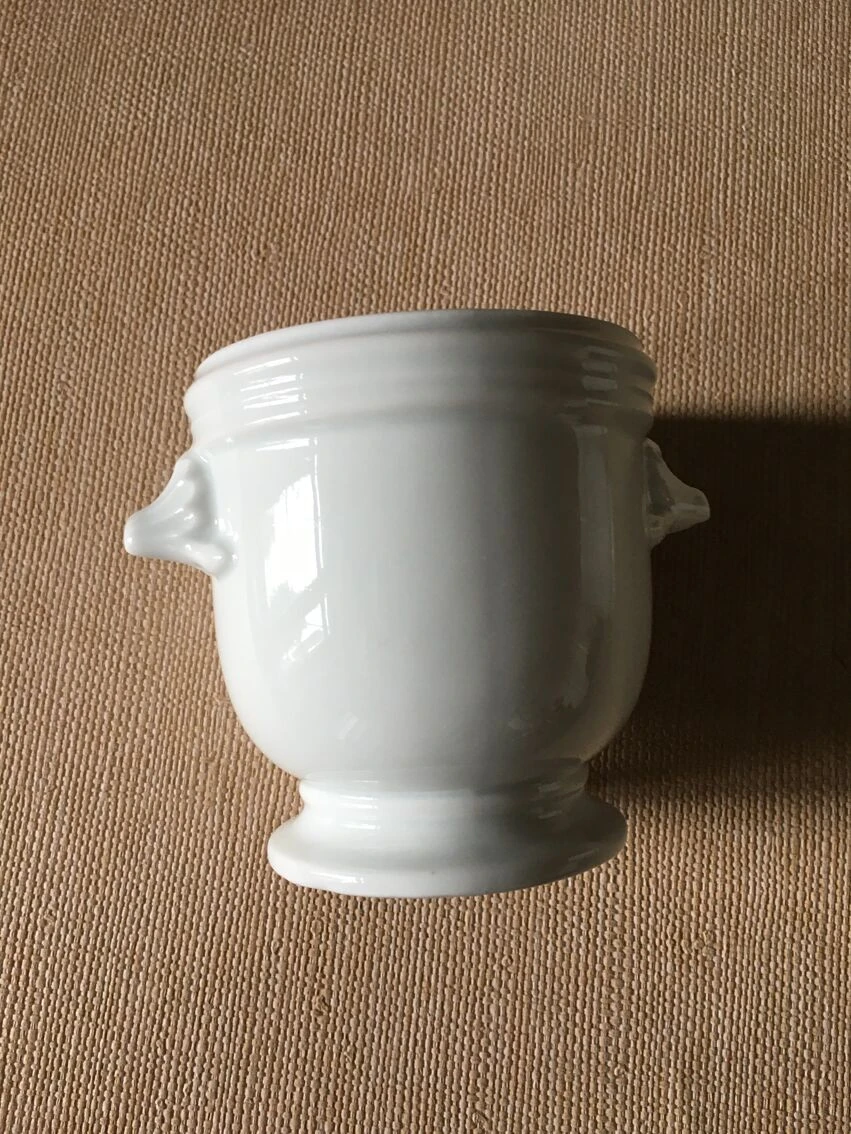 Cache Pot Moutardier Ou Saucière En Porcelaine Blanche 12 Cache Pot Moutardier Ou Saucière En Porcelaine Blanche – Image 10