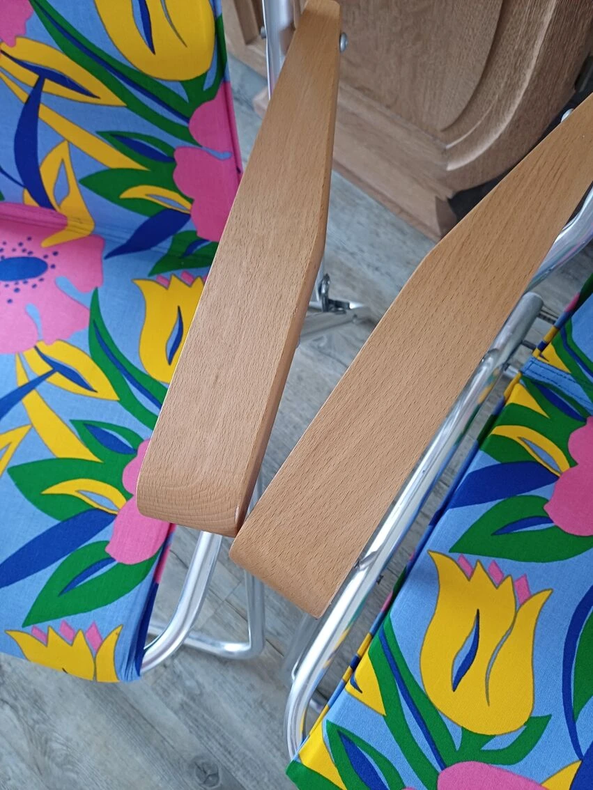 Chaises Pliantes Fleuries 8 Chaises Pliantes Fleuries – Image 6