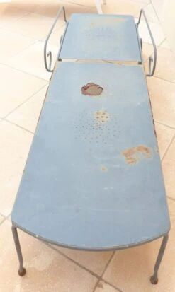 Chaise Longue Ancienne En Fer Forgé Vintage à Roulette En L’état à Restaurer -Jardin Fournitures Boutique 62ddd1a8 c8be 42d4 bb77 66964371daaa