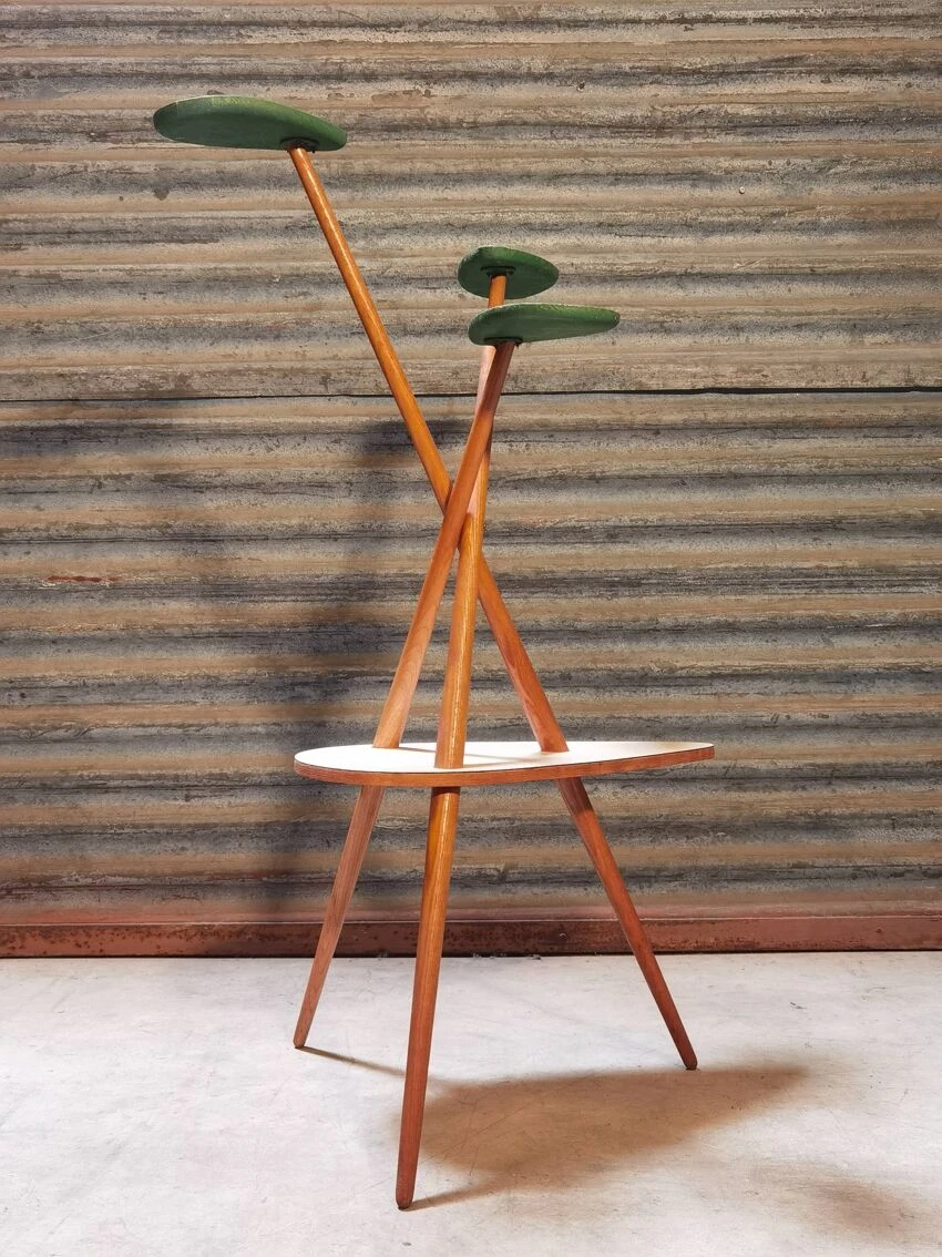 Porte Plante En Bois Formica Et Fibre De Verre Origine Tchécoslovaque 1950/1960 19 Porte Plante En Bois Formica Et Fibre De Verre Origine Tchécoslovaque 1950/1960 – Image 17