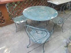 Salon De Jardin En Fer 1 Table 4 Fauteuils Assortis -Jardin Fournitures Boutique 643a08e0 beb7 4057 9c12 696377e3b21b