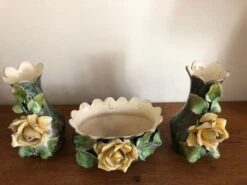 Lot De 3 Barbotines : 2 Vases 1 Jardinière/cache-pot -Jardin Fournitures Boutique 645c90b7 0676 429e b60a 27d2f1296e6b